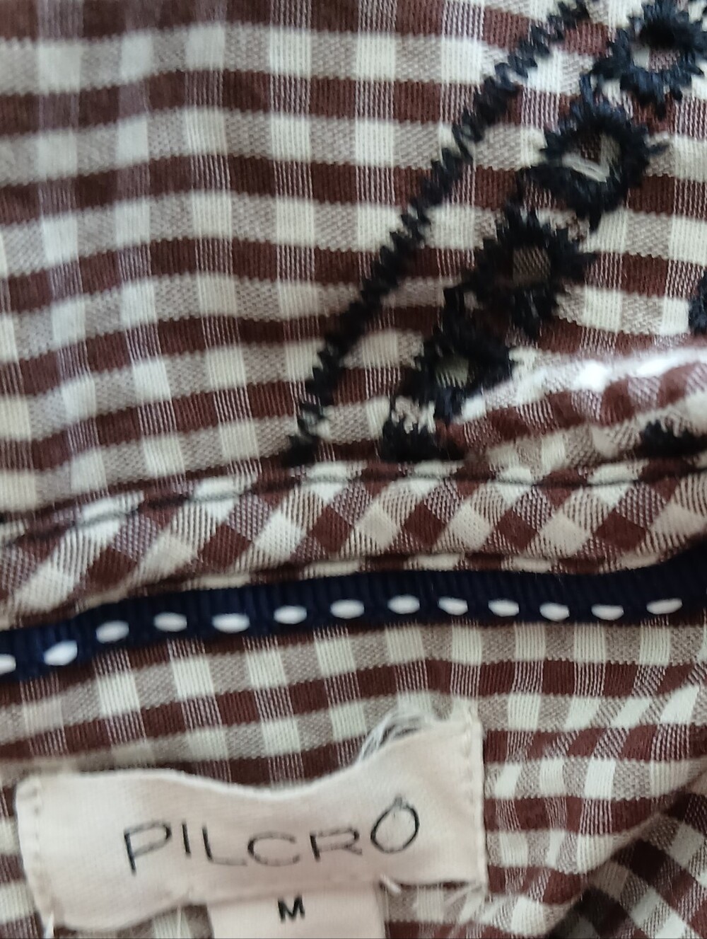 Anthropologie The Keira Gingham Blouse by Pilcro | - Picture 10 of 13